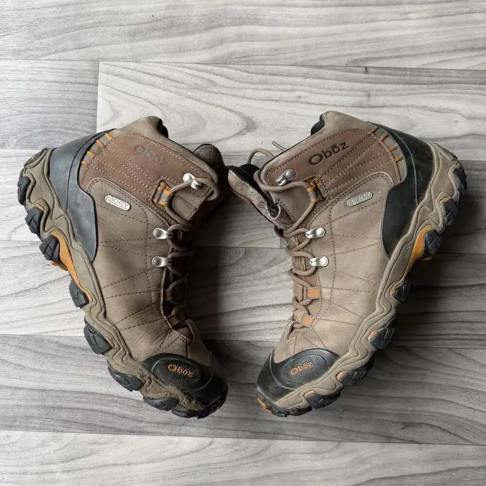 Oboz Bridger Mid BDry Hiking Boots Men's 10.5W Brown Waterproof